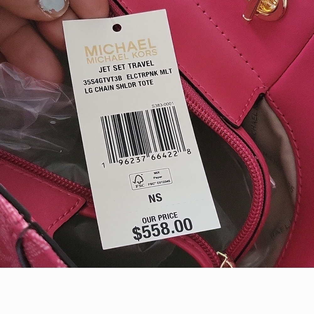 Michael Kors Pink Tote Bag - Picture 6 of 6